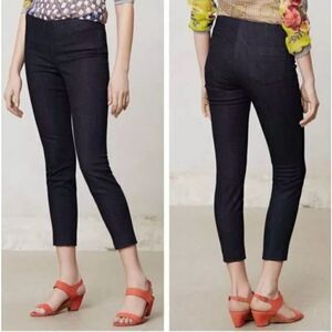 Womens J BRAND Side Zip Clean Dark Rinse Slim Leg Crop Capri Jeans - Sz 27